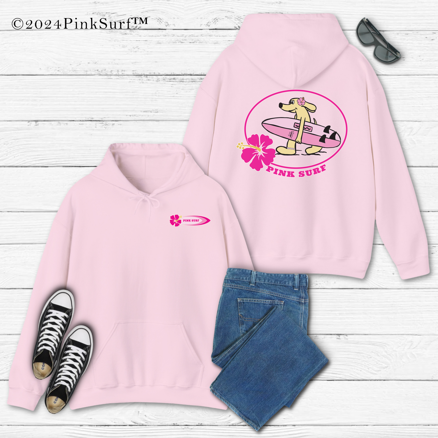 Pink Surf™ Exclusive Surf Pup Hoodie - Youth