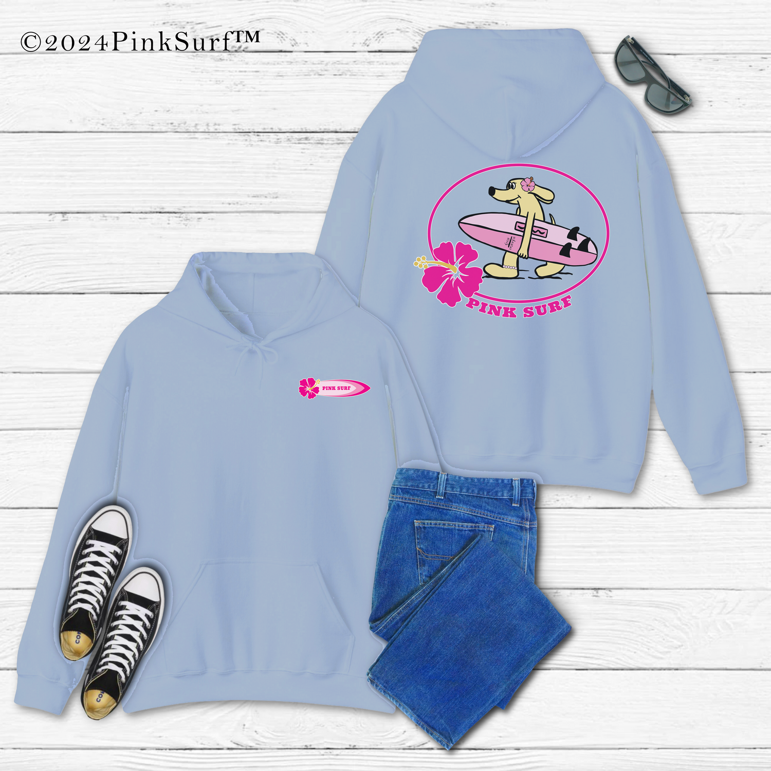 Pink Surf™ Exclusive Surf Pup Hoodie - Youth