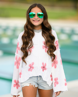 The Coastal Bloom Sweater Hoodie